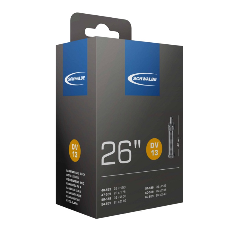 Schwalbe SV13 40mm Presta Tube, 26 x 1.5-2.5