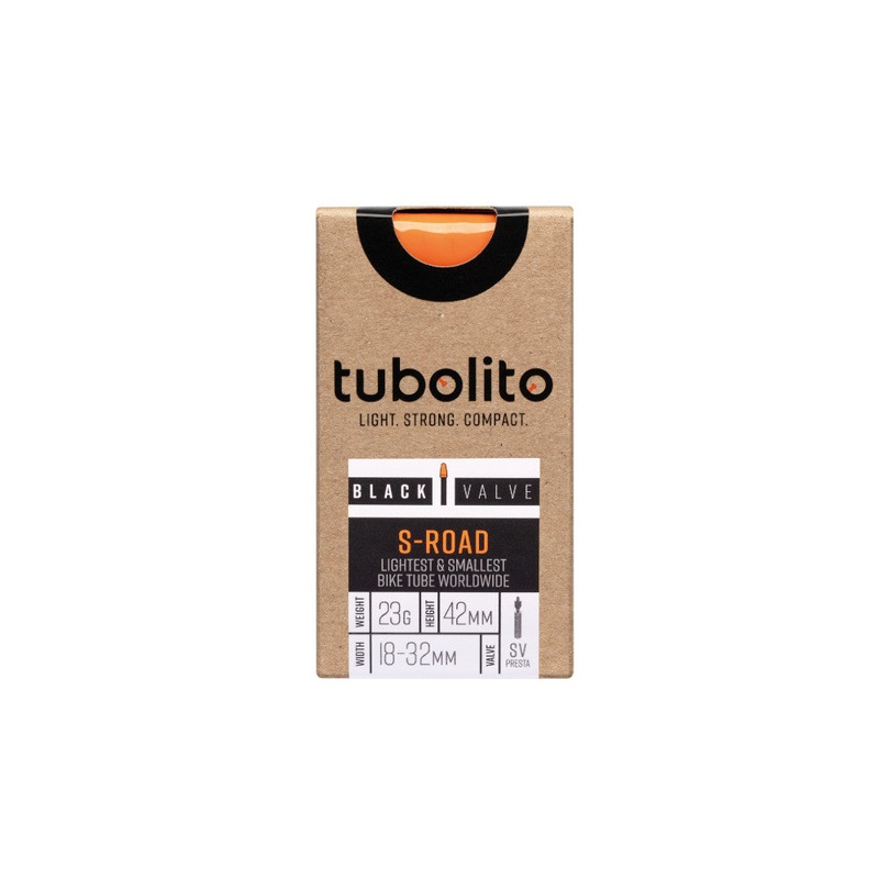 Tubolito S-Tubo Road 700 x 18-32mm Tube 42mm Presta Black