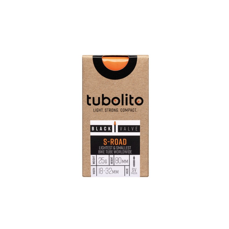 Tubolito S-Tubo Road 700 x 18-32mm Tube 80mm Presta Black