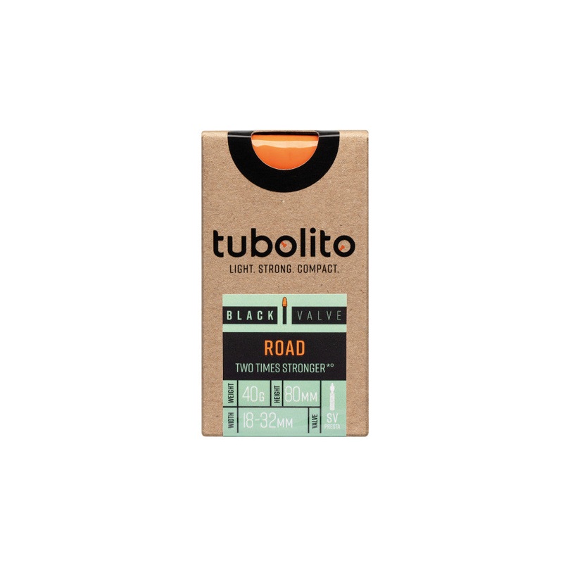 Tubolito Tubo Road 700 x 18-32mm Tube 80mm Presta Black