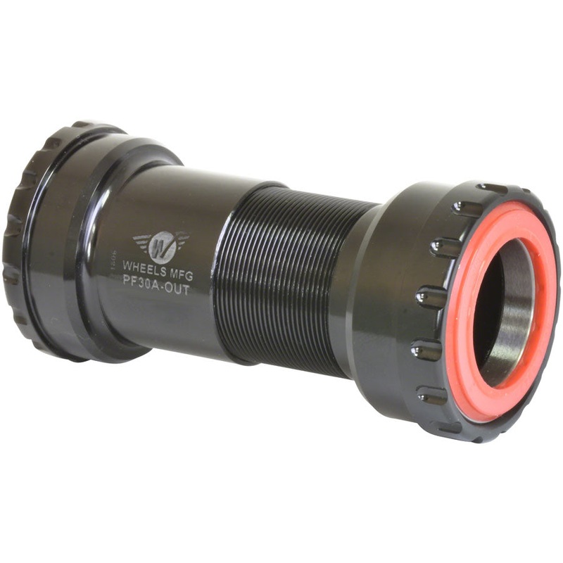 Wheels Manufacturing PF30A Thread-Together Bottom Bracket - DUB Spindle ABEC-3 Bearing BLK