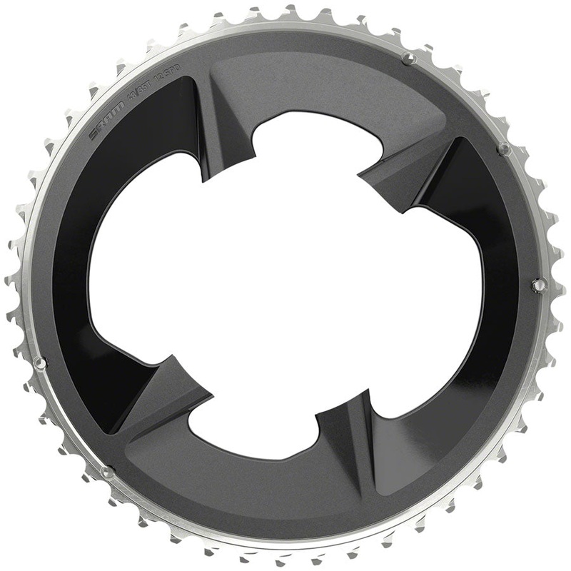 SRAM Rival 2x12-Speed Outer Chainring - 48t 107 BCD BLK For use 35t Inner