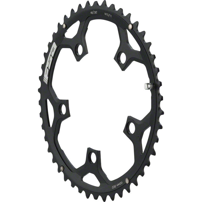 Full Speed Ahead Pro Road Chainring - 46t 110 BCD Aluminum N11 Black