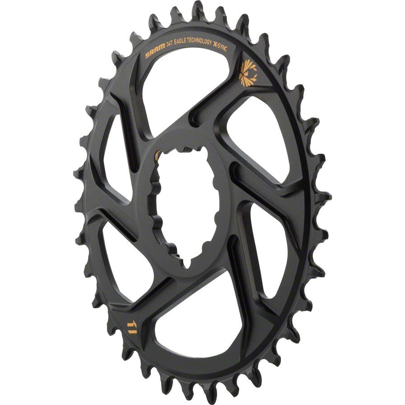 SRAM X-Sync 2 Eagle Direct Mount Chainring 34T Boost 3mm Offset Gold Logo
