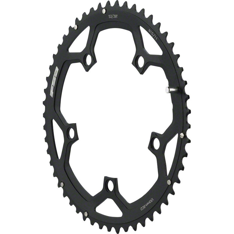 Full Speed Ahead Pro Road Chainring - 53t 130 BCD Aluminum N11 Black