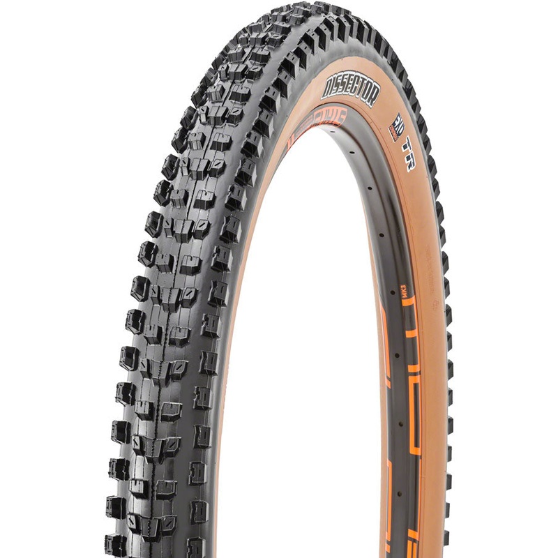 Maxxis Dissector Tire - 29 x 2.6 Tubeless Folding Black/Tan Dual EXO
