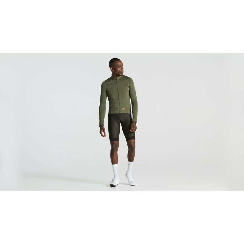Specialized Men's Prime Power Grid Long Sleeve Jersey - Oak Green