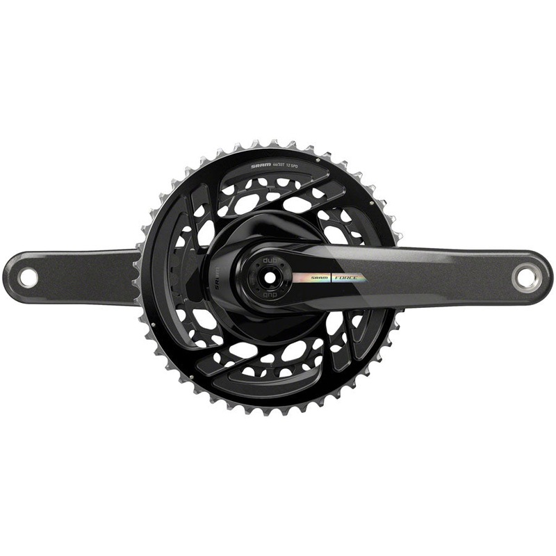 SRAM Force Crankset - 165mm, 2x 12-Speed, 46/33t, Direct Mount, DUB Spindle Interface, Iridescent Gray, D2