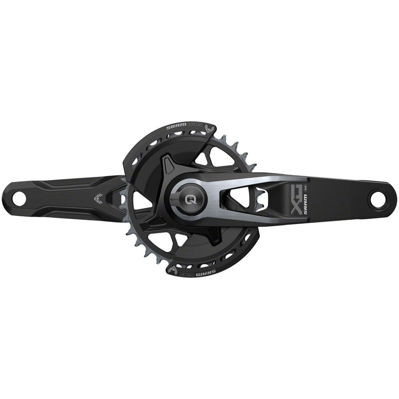 SRAM X0 Eagle T-Type AXS Power Meter Wide Crankset - 165mm, 12-Speed, 32t Chainring, Direct Mount, 2-Guards, PM DUB Spindle, Black
