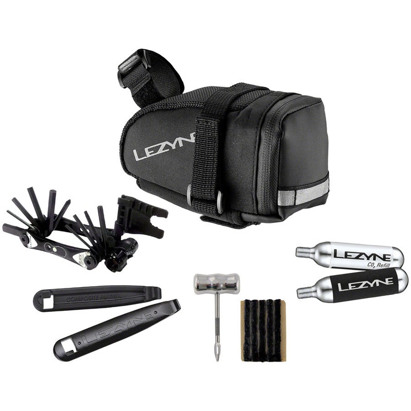 Lezyne M-Caddy MTB Seat Bag Tubeless Kit - NICA Edition, Two FREE Tubes