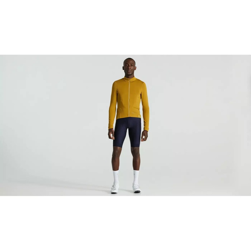 Specialized Men's Prime Power Grid Long Sleeve Jersey - Harvest Gold
