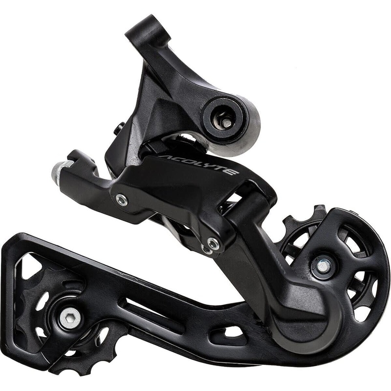 microSHIFT Acolyte Rear Derailleur - 8 Speed, Medium Cage, Black