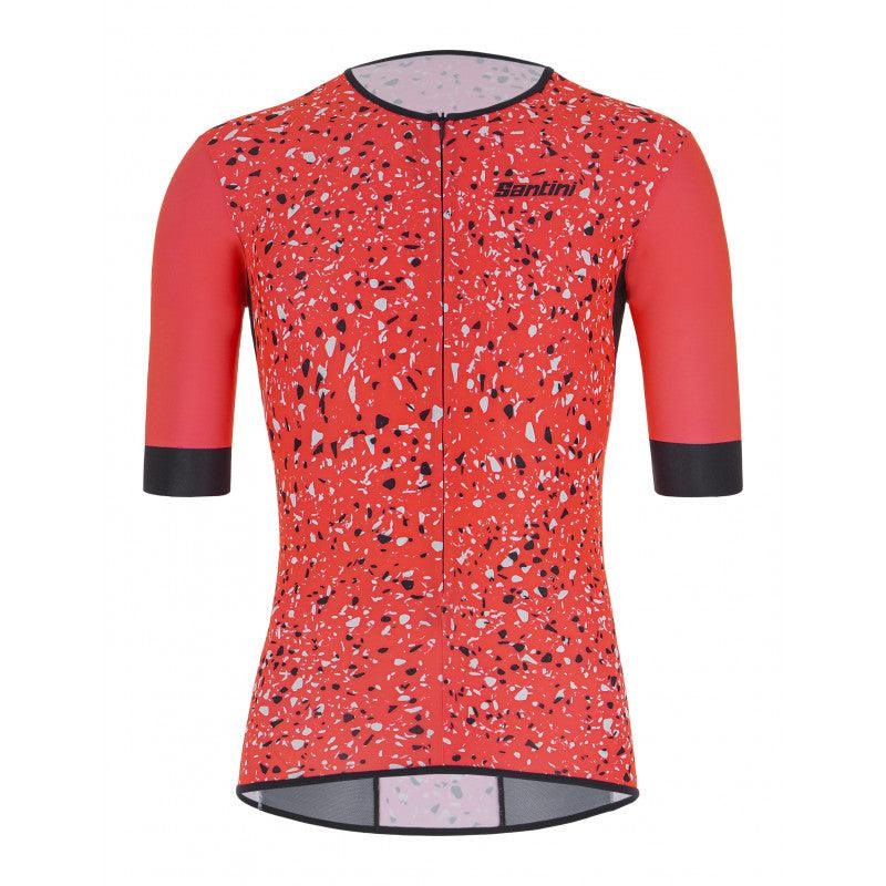 Santini Sleek Pietra Aero Mens Triathlon Jersey (Granatina)