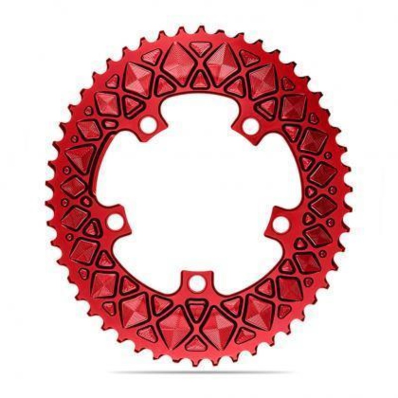 AbsoluteBlack Shimano Oval Chainrings (Red)