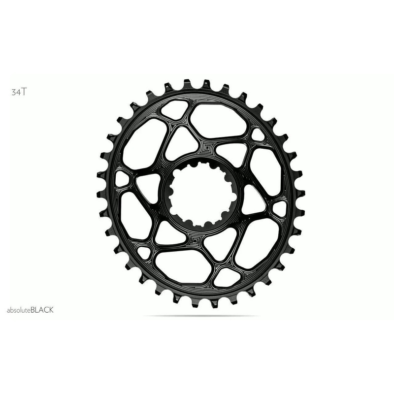 AbsoluteBlack Sram 1x GXP 9/10/11/12 Speed Chainring (Black)
