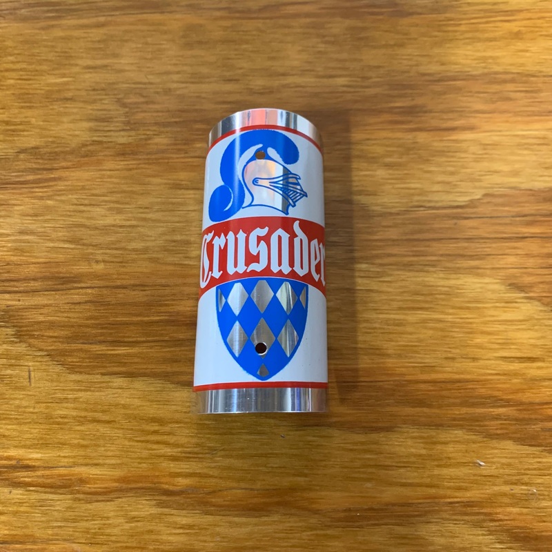 BICYCLE HEAD BADGE CRUSADER FITS RAT ROD OR CUSTOM BIKE NOS