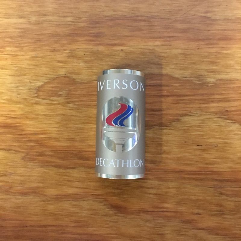 IVERSON DECATHLON BICYCLE HEAD BADGE VINTAGE NOS
