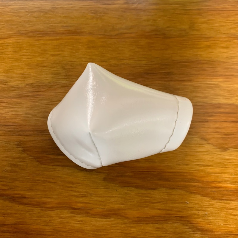 BMX BICYCLE BAR STEM NECK PAD WHITE VINTAGE NOS OLD SCHOOL