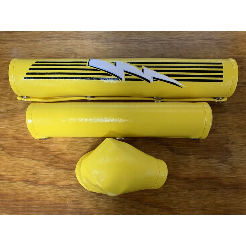 BMX RACING PADS YELLOW OLD SCHOOL NOS VINTAGE