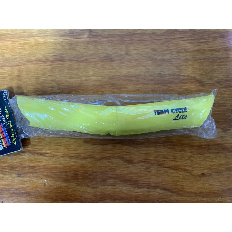 OLD SCHOOL BMX YELLOW TEAM CYCLE LITE FIT V BAR BMX BIKE PAD VINTAGE NOS