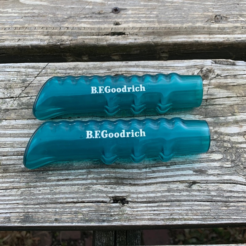 BICYCLE GRIPS B.F. GOODRICH VINTAGE BLUE RARE NOS