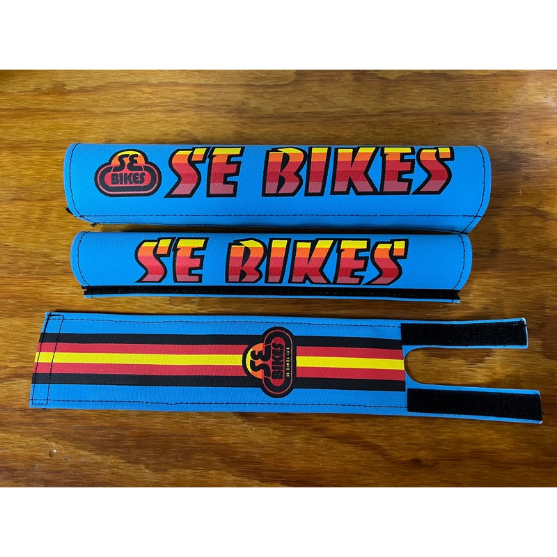 SE BIKES LIFE BMX PAD SET BLUE & MULTI COLORS FITS SE BIKES & OTHERS NEW