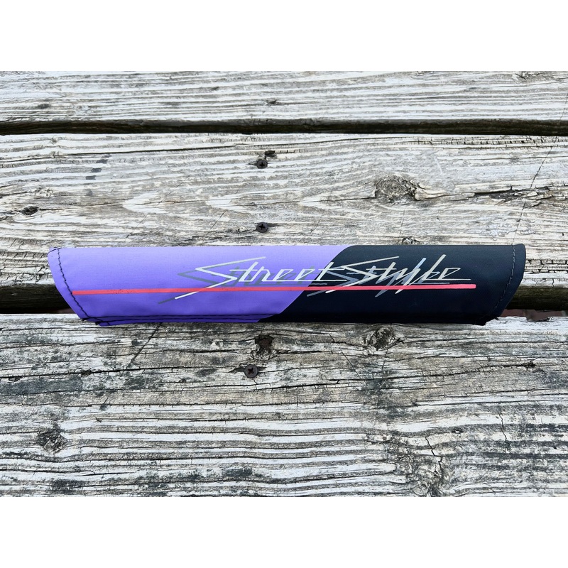 TEAM MURRAY STREET STYLE OLD SCHOOL BMX PURPLE HANDLEBAR PAD VINTAGE NOS