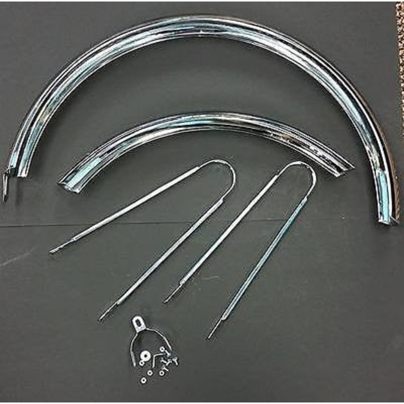 BICYCLE FENDERS 24 " MIDDLEWEIGHT CHROME NEW