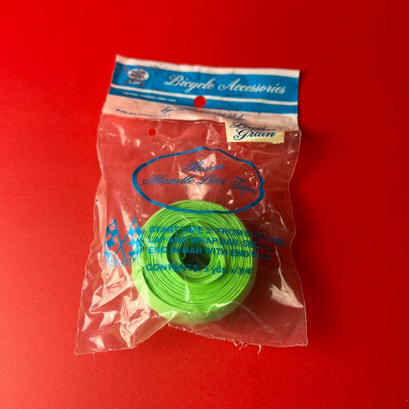 HUNT WILDE BICYCLE HANDLE BAR TAPE FOR SCHWINN OPAQUE GREEN VINTAGE NOS A26