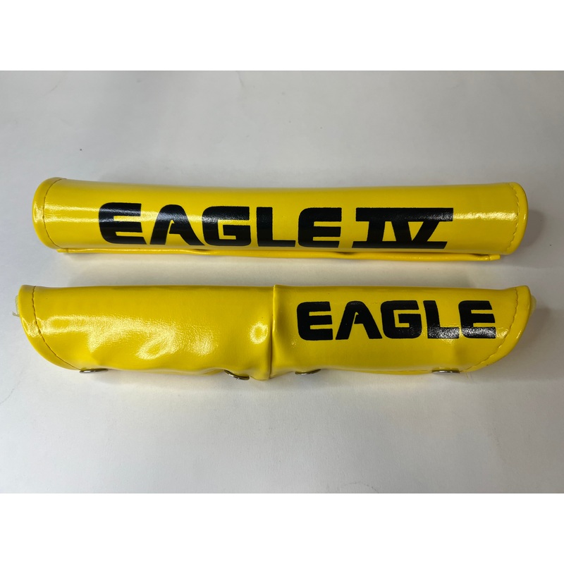 OLD SCHOOL EAGLE IV YELLOW BMX BIKE PAD SET VINTAGE NOS