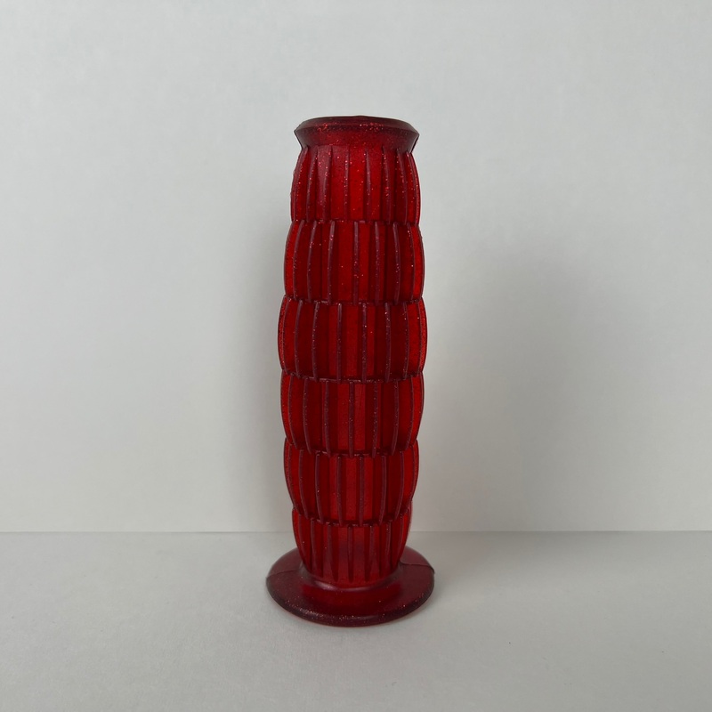 VINTAGE GRIP RED / GLITTER 1" I.D. 5" LONG FOR MINI MOTORBIKE & OTHERS
