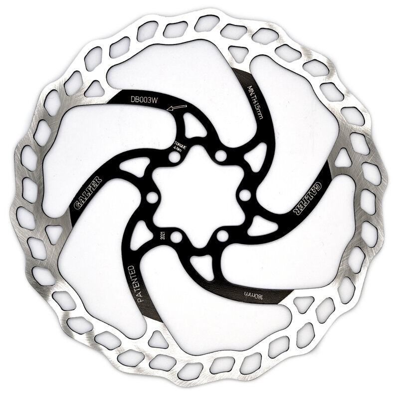 Galfer Wave 180mm 6 Bolt 2.0mm Disc Brake Rotor